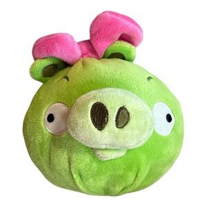 RARE Angry Birds Green Pig Plush PROMO Not For Resale Soundless Variant 5”